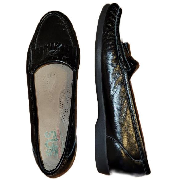 SAS Tripad Comfort, Women Narrow 9.5 | Kiltie Tassel Loafers Leather Slip Ons - Picture 1 of 4